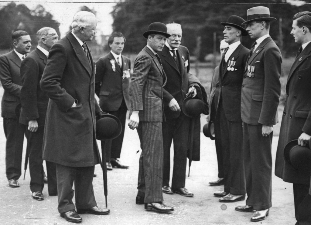 Elegant Edward VIII later king of the United Kingdom with officials - 1927