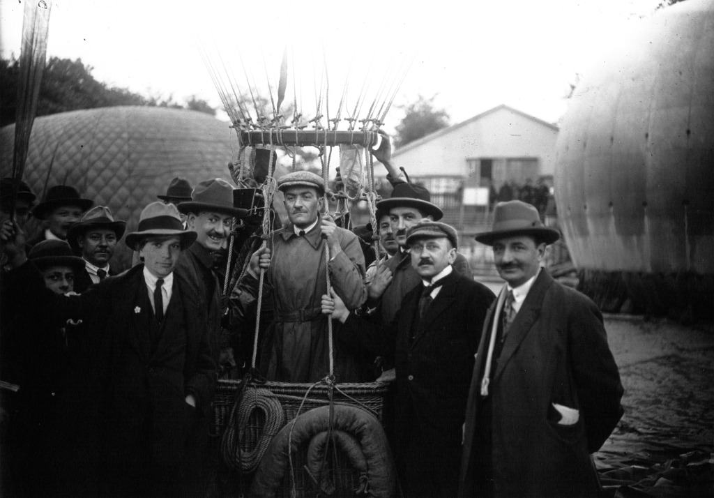 Lefebvre sur Arc en Ciel au 12em Grand Prix des Ballons Sphériques de l’Aéro-club au Jardin des Tuileries à Paris - 14 Mai 1923